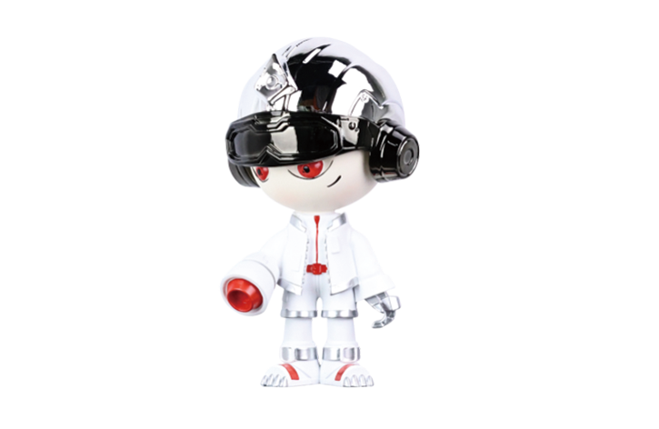 熾紅瞳影雪白戰士公仔-Molido莫里朵家居 FG0031